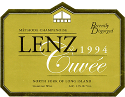 The Lenz Winery 1994 Cuvee R.D.  (North Fork of Long Island)